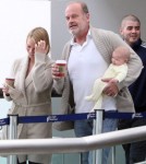 Kelsey Grammer & Family Arriving On A Flight At LAX