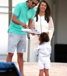 Kourtney Kardashian and Family Film Poolside in Miami