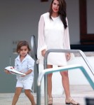 Kourtney Kardashian and Family Film Poolside in Miami
