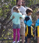 Mark Wahlberg And Rhea At Their Son's Soccer Game