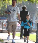 Mark Wahlberg And Rhea At Their Son's Soccer Game