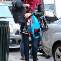 Miranda Kerr And Son Flynn Head To An Office Building