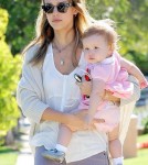 Jessica Alba takes Haven and Honor visit a friend's house, Santa Monica, CA