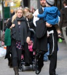 Naomi Watts & Her Son Samuel Visit Liev Schreiber On Set