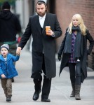 Naomi Watts & Her Son Samuel Visit Liev Schreiber On Set