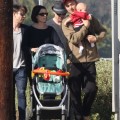 Neve Campbell Takes Caspian For A Stroll