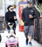 Exclusive... Pink & Carey Hart Take Willow For A Stroll