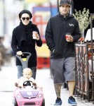 Exclusive... Pink & Carey Hart Take Willow For A Stroll
