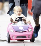 Exclusive... Pink & Carey Hart Take Willow For A Stroll