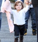 Rachel Zoe & Rodger Berman Take Son Skyler To Lunch