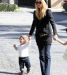 Rachel Zoe & Rodger Berman Take Son Skyler To Lunch