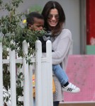Sandra Bullock Picks Up Son Louis From School