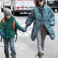 Sarah Jessica Parker Walks Her Kids To School