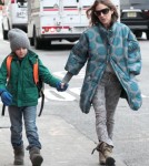 Sarah Jessica Parker Walks Her Kids To School