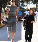 Exclusive... Sharon Stone And Son Roan Shopping In West Hollywood