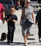 Exclusive... Sharon Stone And Son Roan Shopping In West Hollywood