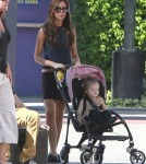 Semi-Exclusive... Victoria Beckham Takes Her Kids To Universal City Walk
