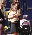 Semi-Exclusive... Victoria Beckham Takes Her Kids To Universal City Walk