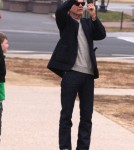 David Letterman and Son Harry Visit the Washington Monument