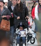 Sandra Bullock Takes Her Son Louis To Disneyland
