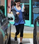Semi-Exclusive... Pregnant Jenna Dewan Leaving The Gym In West Hollywood