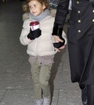 Jessica Alba And Daughter Honor Arriving In London