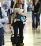 Katherine Heigl And Daughter Adalaide Departing On A Flight At LAX