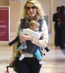 Katherine Heigl And Daughter Adalaide Departing On A Flight At LAX