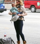 Katherine Heigl And Daughter Adalaide Departing On A Flight At LAX
