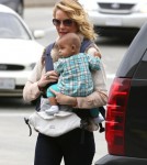 Katherine Heigl And Daughter Adalaide Departing On A Flight At LAX