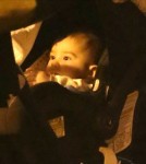 Molly Sims and Son Brooks Arrive at LAX