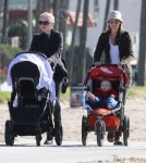 Exclusive... Anna Paquin Takes Her Kids For A Walk