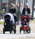 Exclusive... Anna Paquin Takes Her Kids For A Walk