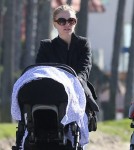 Exclusive... Anna Paquin Takes Her Kids For A Walk