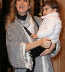 Celine Dion & Family Leaving Their Hotel In Paris