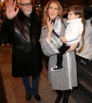 Celine Dion & Family Leaving Their Hotel In Paris