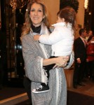 Celine Dion & Family Leaving Their Hotel In Paris