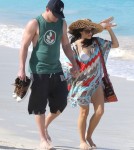 Channing Tatum & Jenna Dewan Enjoy A Stroll On The Beach