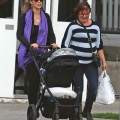 Exclusive... Elizabeth Berkley Out For A Walk With Son Sky