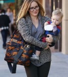 Hilary Duff Takes Luca To The Doctors