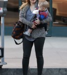 Hilary Duff Takes Luca To The Doctors