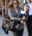 Hilary Duff Takes Luca To The Doctors