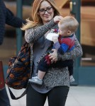 Hilary Duff Takes Luca To The Doctors