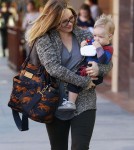 Hilary Duff Takes Luca To The Doctors