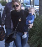 Hilary Duff And Family Out For Lunch In Bevelry Hills