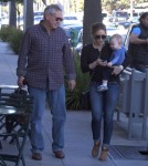 Hilary Duff And Family Out For Lunch In Bevelry Hills