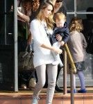 Jessica Alba Takes The Girls Out To Lunch And Shopping