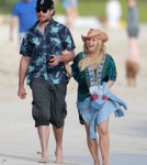 Semi-Exclusive... Jessica Simpson & Eric Johnson Take A Romantic Stroll On The Beach