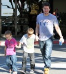 Semi-Exclusive... Mark Wahlberg Out For Lunch with His Boys