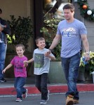 Semi-Exclusive... Mark Wahlberg Out For Lunch with His Boys
